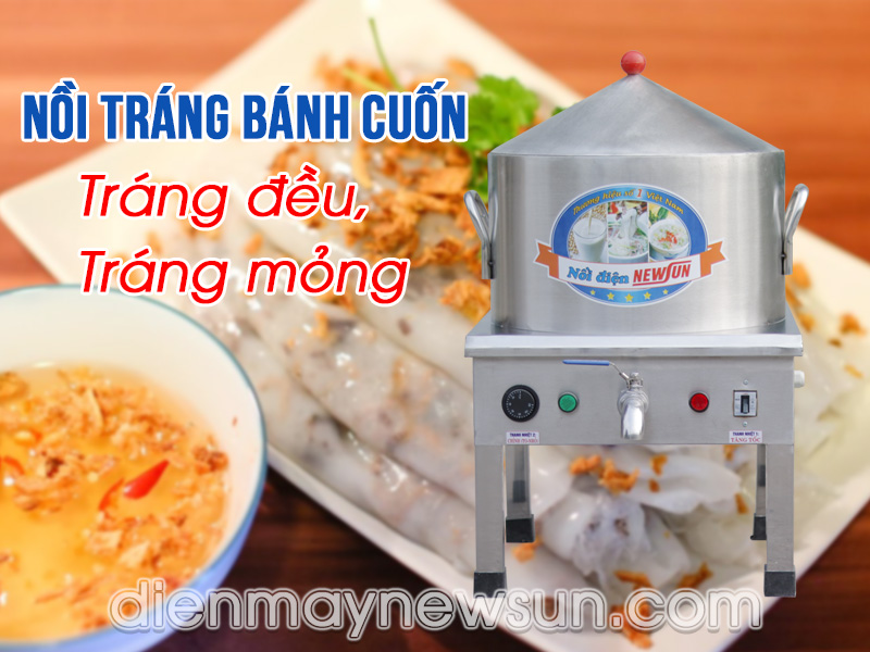 Nồi tráng bánh cuốn bằng điện