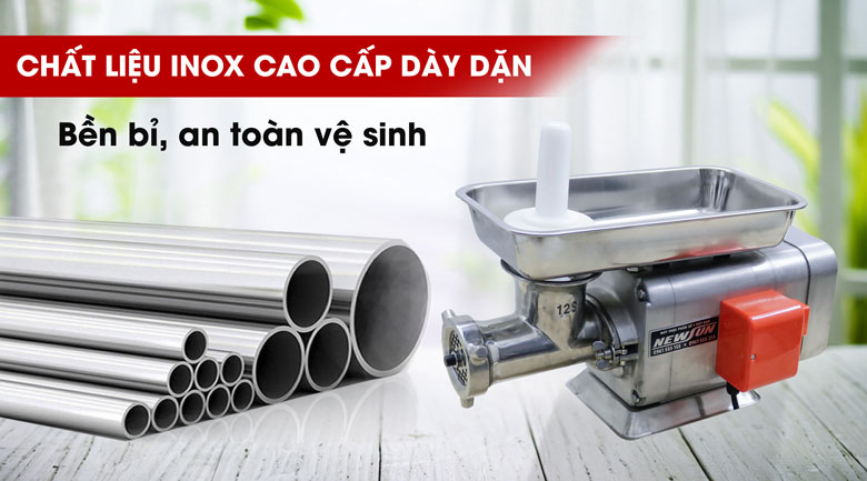 Chất liệu inox cao cấp, bền bỉ, an toàn vệ sinh