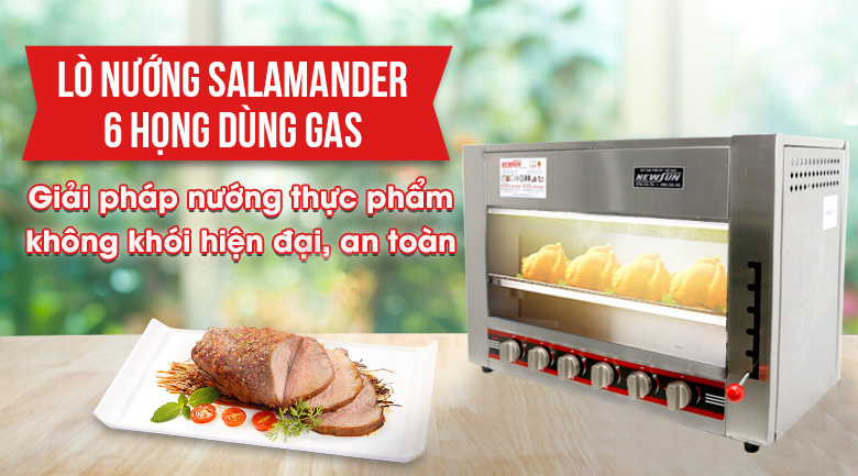 Lò nướng Salamander 6 họng gas Việt Nam Lò nướng Salamander 6 họng gas Việt Nam
