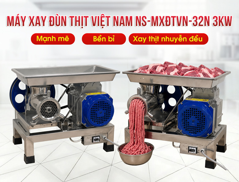 Máy xay đùn thịt công nghiệp 3kW