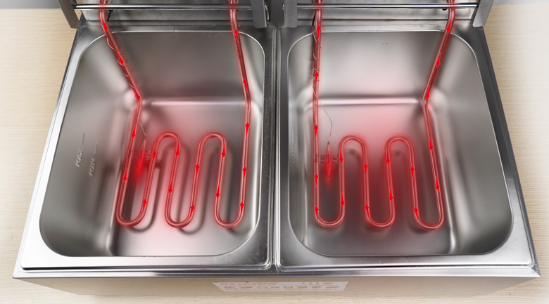 Trang bị thanh nhiệt công suất cao, gia nhiệt nhanh và đều