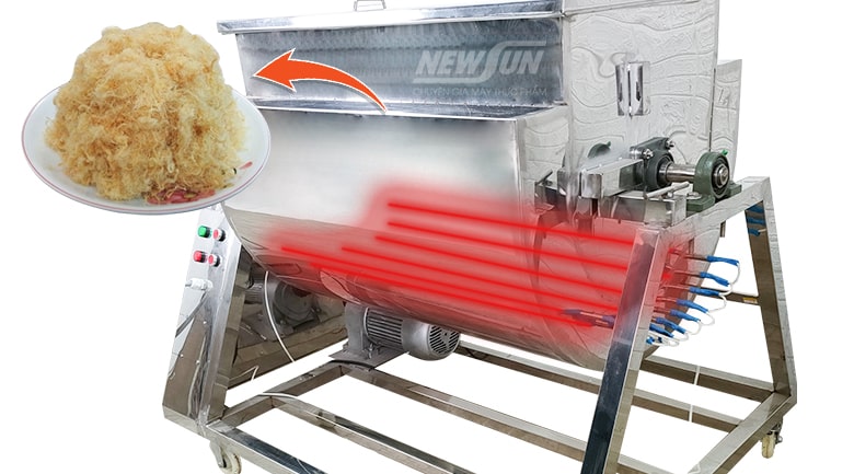 Nguyên lý hoạt động của máy sao ruốc, rang chà bông