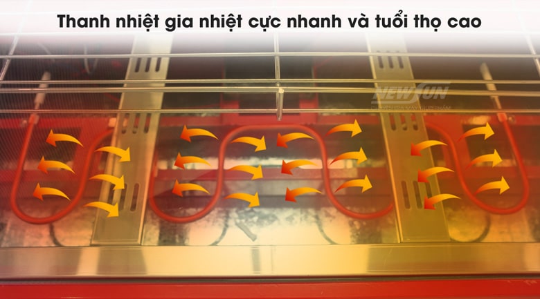 Thanh nhiệt công suất cao, cấp nhiệt nhanh chóng