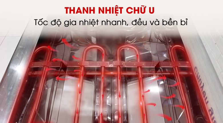 Đun nóng dầu nhanh nhờ thanh nhiệt công suất cao Đun nóng dầu nhanh nhờ thanh nhiệt công suất cao