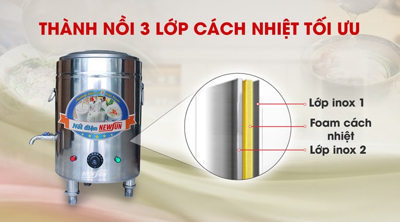 thành nồi 3 lớp cách nhiệt thành nồi 3 lớp cách nhiệt