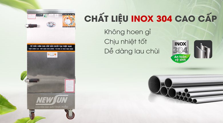 Bền bỉ, sáng bóng với 100% chất liệu inox 304 cao cấp