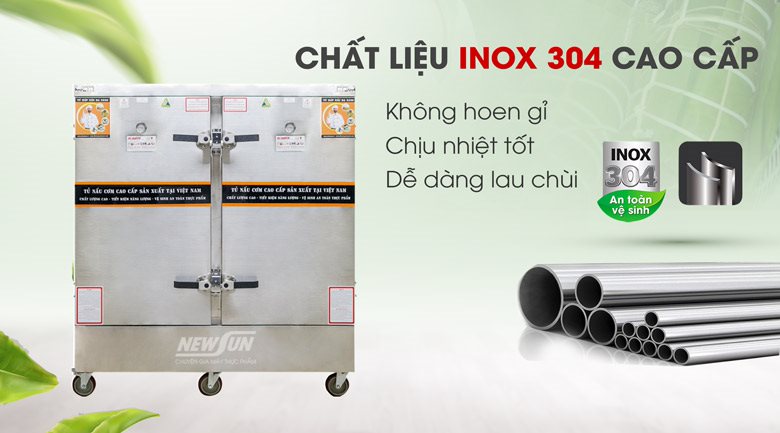 Bền bỉ, sáng bóng với 100% chất liệu inox 304 cao cấp