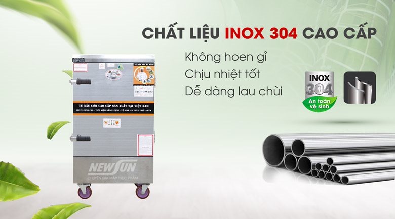 Bền bỉ, sáng bóng với 100% chất liệu inox 304 cao cấp