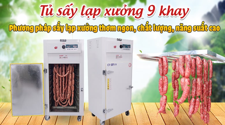 Tủ sấy lạp xưởng 9 khay - Điện máy NEWSUN