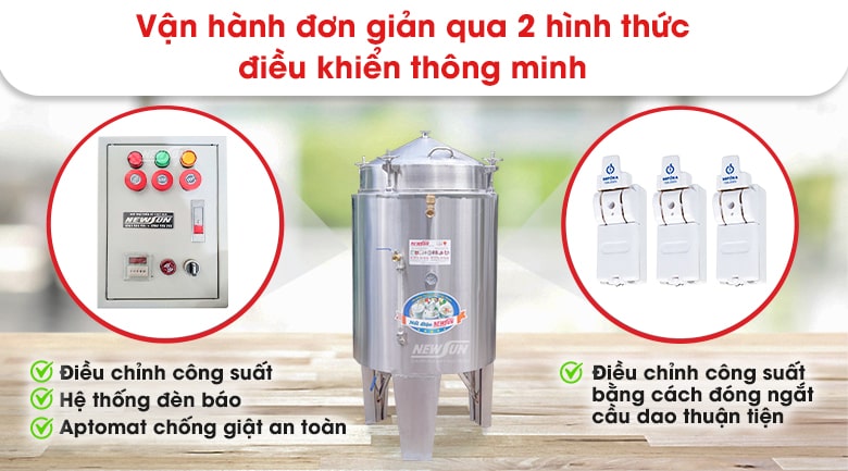 Vận hành đơn giản qua hệ điều khiển thông minh