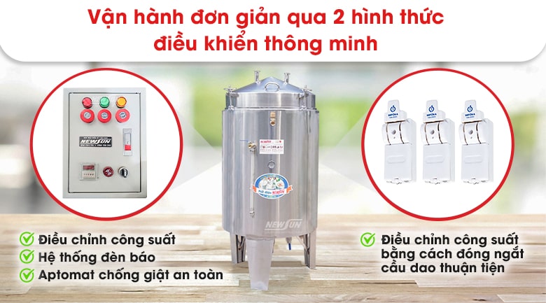 Vận hành đơn giản qua hệ điều khiển thông minh