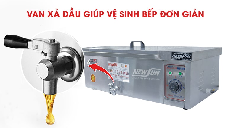 Van xả dầu giúp vệ sinh bếp dễ dàng hơn