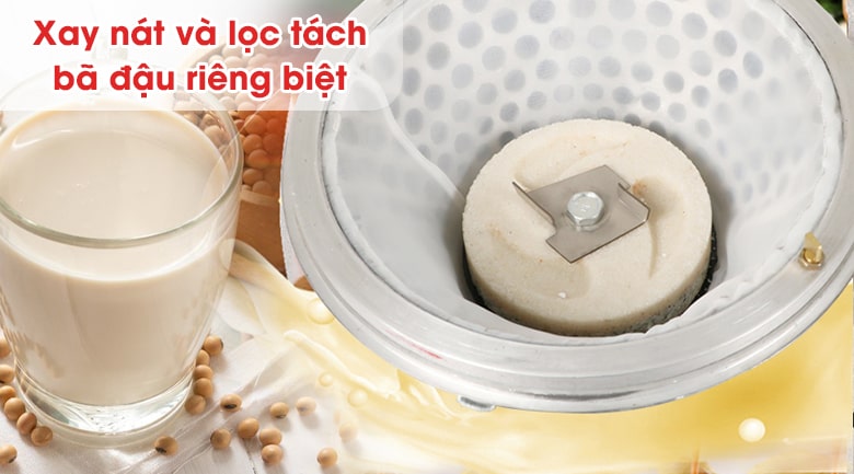 Xay và tách bã đậu riêng biệt