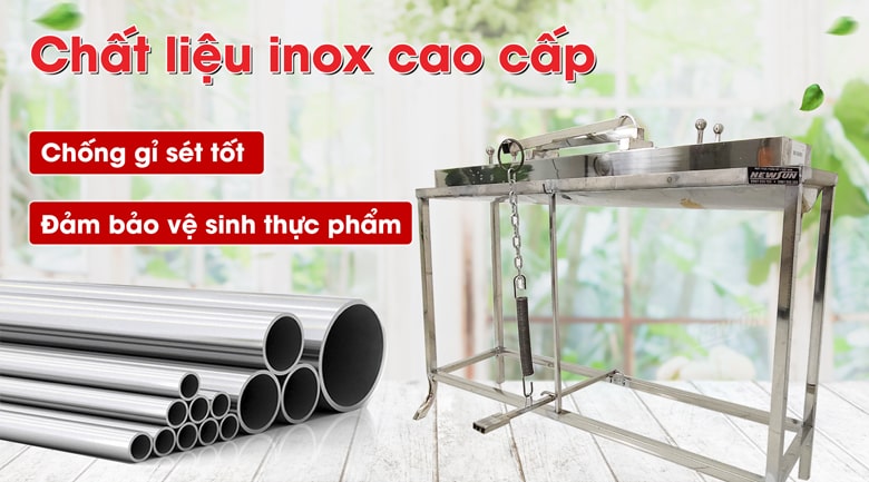 Độ bền cao, đảm bảo vệ sinh nhờ chất liệu inox cao cấp