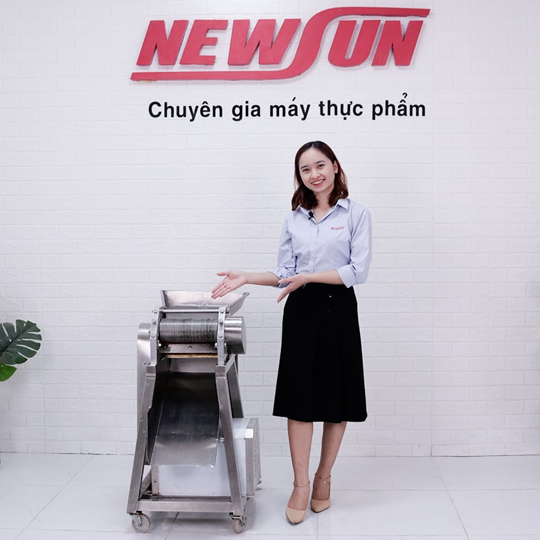 Ảnh chụp thực tế máy cắt sợi bì heo 150kg/h