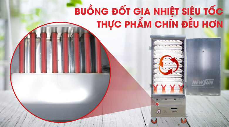 Buồng đốt gia nhiệt nhanh, nấu cơm chín đều