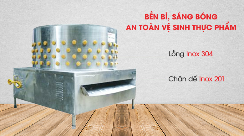 Máy làm bằng chất liệu cao cấp, bền bỉ và sáng bóng Máy làm bằng chất liệu cao cấp, bền bỉ và sáng bóng