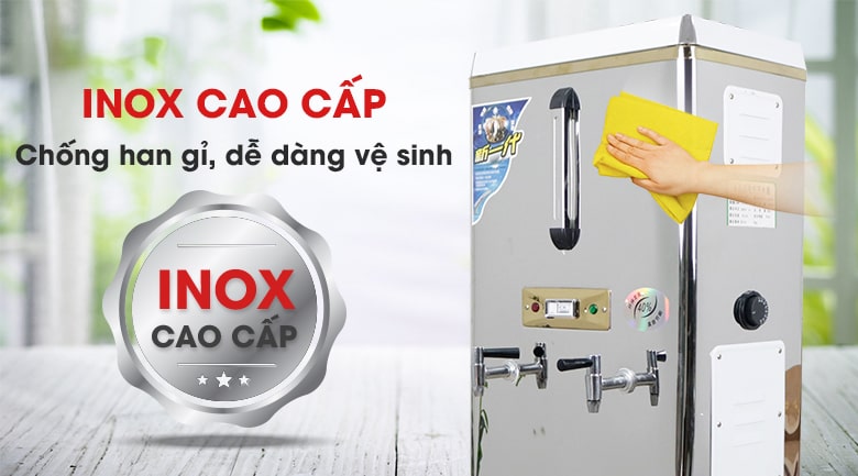 Chất liệu inox cao cấp, chống han gỉ và dễ dàng vệ sinh Chất liệu inox cao cấp, chống han gỉ và dễ dàng vệ sinh