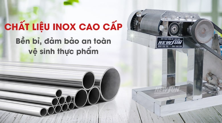 Chất liệu inox cao cấp, bền bỉ, an toàn vệ sinh