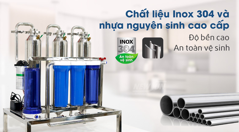 Chất liệu inox cao cấp và nhựa nguyên sinh