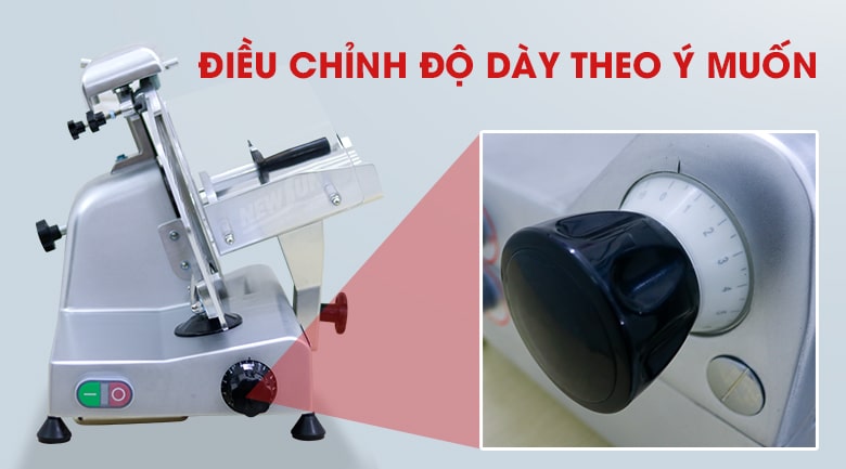 Điều chỉnh độ dày lát cắt giò chả như ý