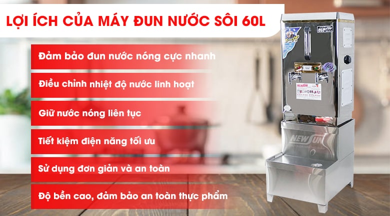 Lợi ích khi sử dụng máy đun nước nóng 60 lít NEWSUN Lợi ích khi sử dụng máy đun nước nóng 60 lít NEWSUN