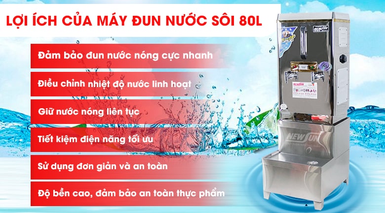 Lợi ích khi sử dụng máy đun nước nóng 80 lít Lợi ích khi sử dụng máy đun nước nóng 80 lít