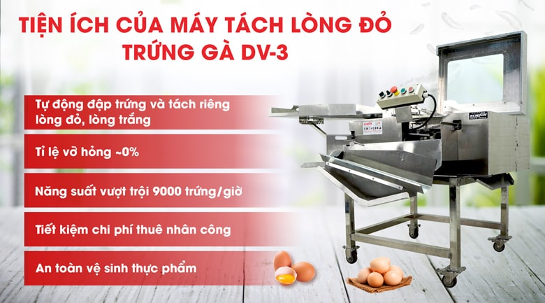 lý do nên đầu tư sử dụng máy tách lòng đỏ trứng gà DV-3 lý do nên đầu tư sử dụng máy tách lòng đỏ trứng gà DV-3