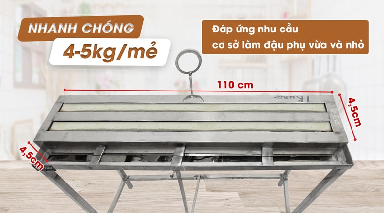 Khuôn đậu kích thước lớn, cho năng suất 4-5kg/mẻ