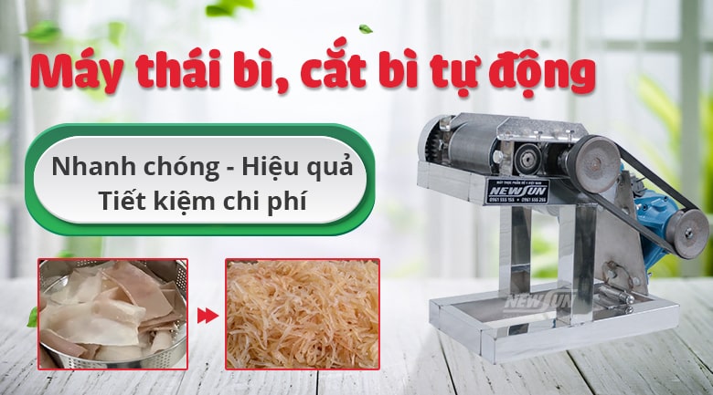 Máy thái bì, cắt bì tự động có motor - Điện máy NEWSUN