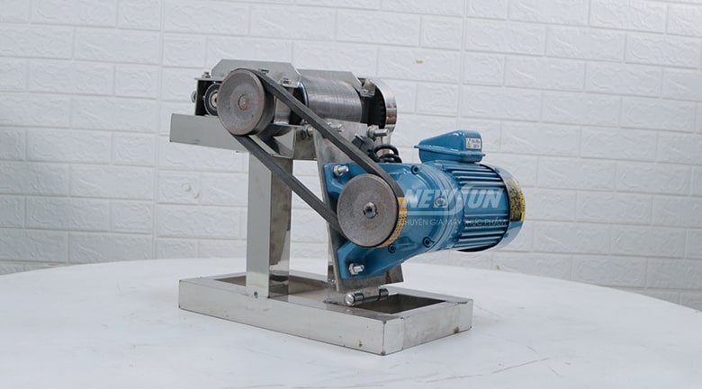 Ảnh chụp thực tế máy thái bì, cắt bì heo tự động NEWSUN
