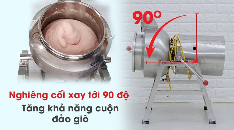 Nghiêng cối 90 độ