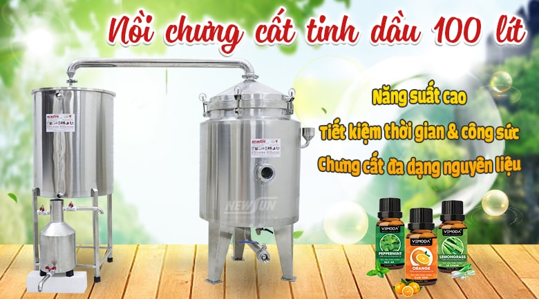 Nồi chưng cất tinh dầu 100 lít - Điện máy NEWSUN Nồi chưng cất tinh dầu 100 lít - Điện máy NEWSUN