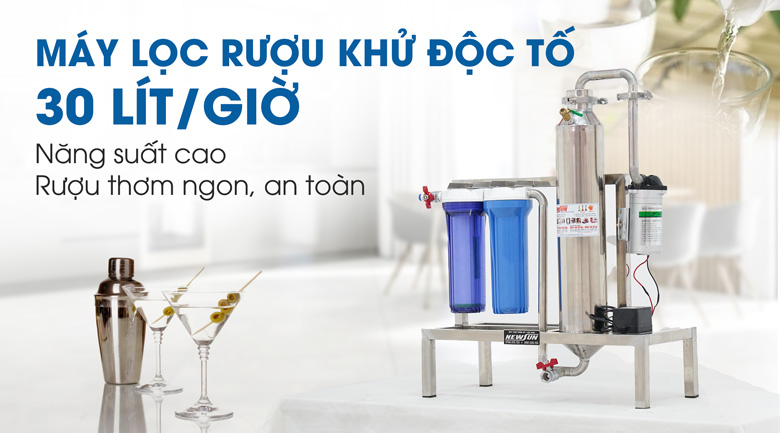 Máy lọc rượu khử độc tố 30l/h - Điện máy thực phẩm NEWSUN