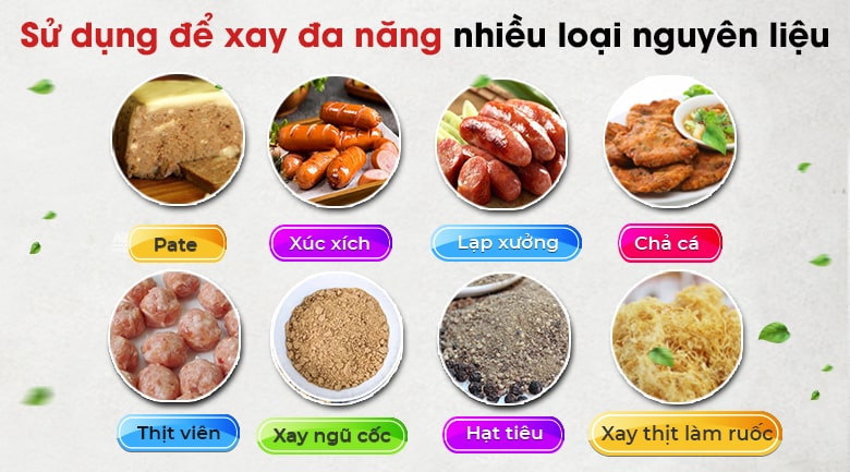 Xay đa năng nhiều loại nguyên liệu Xay đa năng nhiều loại nguyên liệu