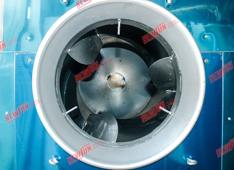 Thiết kế cánh xoắn giúp đảo trộn đều hạt liên tục Thiết kế cánh xoắn giúp đảo trộn đều hạt liên tục