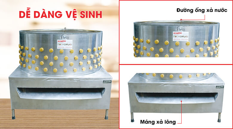 Vệ sinh dễ dàng, nhanh chóng Vệ sinh dễ dàng, nhanh chóng