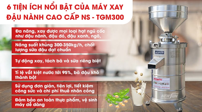 Lợi ích của máy xay đậu nành cao cấp NS-TGM300