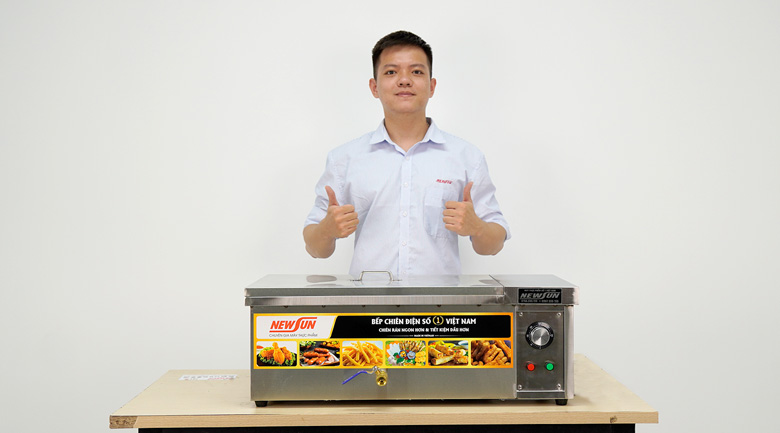 Bếp chiên Việt Nam thiết kế gọn gàng