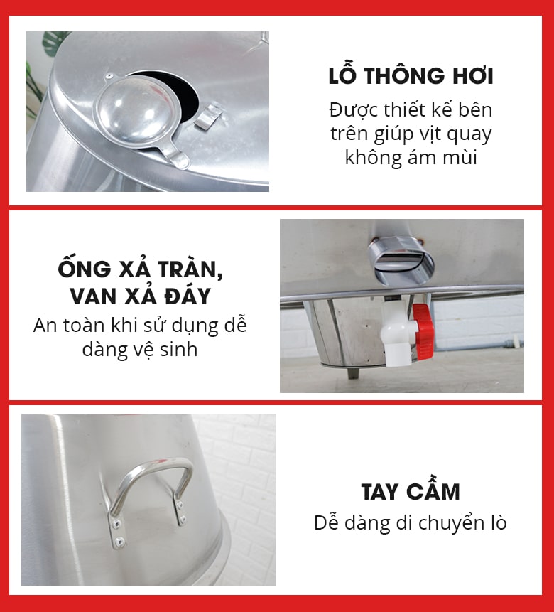 Chi tiết lò được thiết kế tối ưu