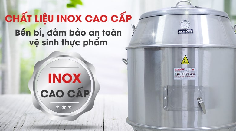 Đảm bảo vệ sinh, bền bỉ nhờ sử dụng inox chất lượng cao Đảm bảo vệ sinh, bền bỉ nhờ sử dụng inox chất lượng cao