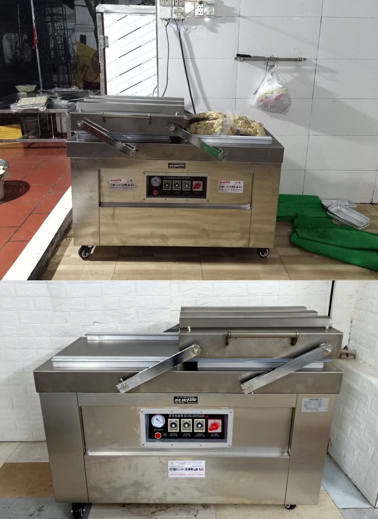 Khách hàng sử dụng sản phẩm máy ép chân không NEWSUN