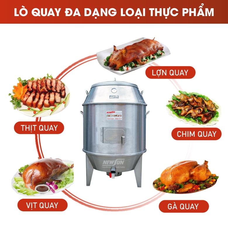Quay nướng đa dạng thực phẩm Quay nướng đa dạng thực phẩm