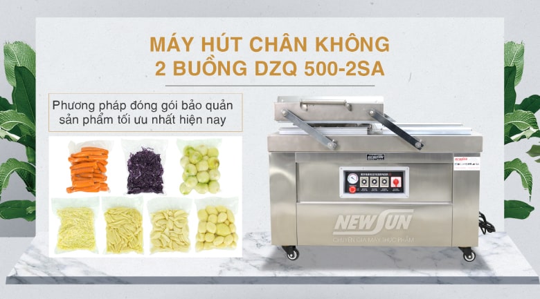 Máy hút chân không 2 buồng DZQ 500-2SA - Điện máy thực phẩm NEWSUN