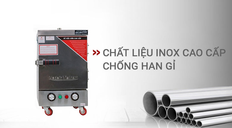 Được làm từ chất liệu inox cao cấp sáng bóng, bền bỉ