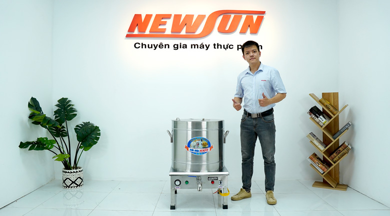 Ảnh thực tế nồi nấu phở điện liền nồi 100 lít