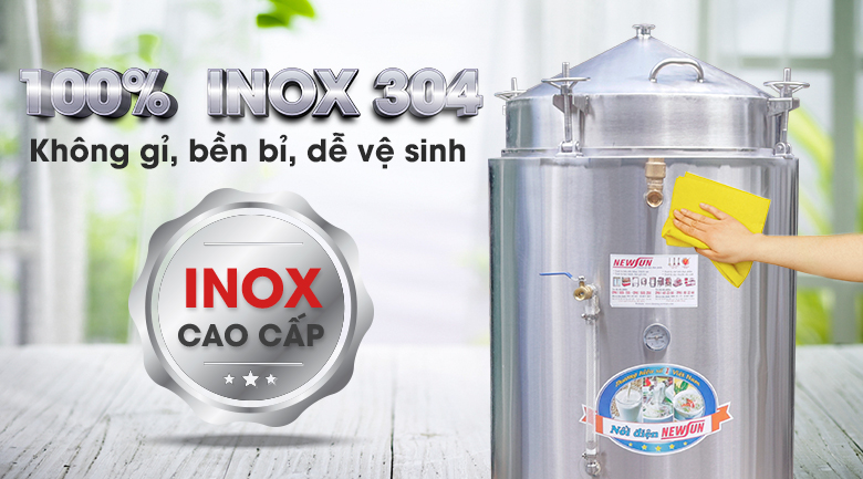 Chất liệu 100% inox 304 cao cấp