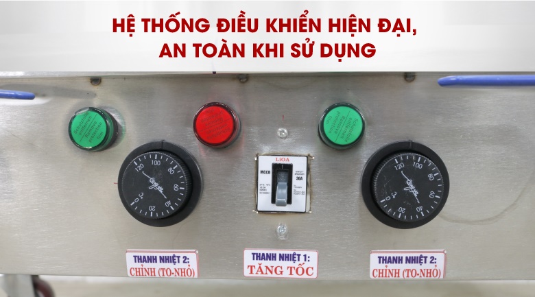 Hệ điều khiển bộ nồi nấu phở đôi chung bệ Hệ điều khiển bộ nồi nấu phở đôi chung bệ