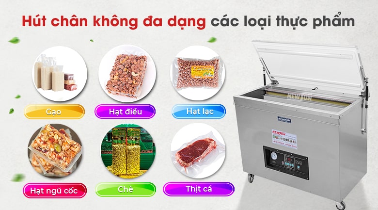 Máy hút chân không đa dạng loại thực phẩm