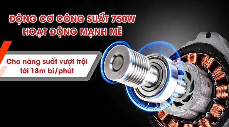 Động cơ công suất cao, vận hành mạnh mẽ Động cơ công suất cao, vận hành mạnh mẽ